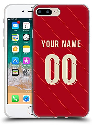 Head Case Designs Officially Licensed Custom Customised Personalised Liverpool Football Club Home 2021/22 Kit Gel Case [Military Grade Protection] Compatible With Apple iPhone 7 Plus/iPhone 8 Plus