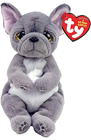 TY Wilfred Hund - Beanie Bellies - Reg, Grau