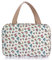 SUMTREE Trousse de Toilette Sac de Toilette Grande capacité Organisateur pour Le Voyage,Business,Pique-Nique(Beige Fleurs)