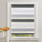 Doppelrollo Klemmfix ohne Bohren Weiß-grau-anthrazit B85 x H120cm(Stoffbreite 80cm) Rollos für Fenster ohne Bohren Klemmrollo Duo Rollo Zebrarollo Seitenzugrollo Fenster Rollos für innen Privatschutz