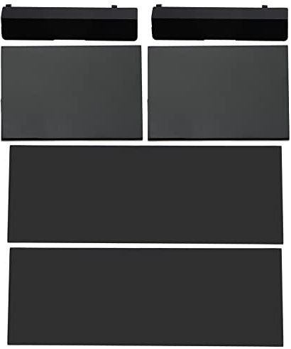 ECSiNG 2 Set (6 Pezzi) Di Ricambio Per Scheda Di Memoria Slot Coperchio Coperchio Custodia Kit Guscio Protettivo Parti Di Riparazione 3 In 1 Kit Compatibile Con Console Wii Nero