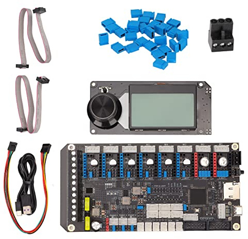 3D-Drucker-Motherboard, 3D-Drucker-Steuerplatine Integriertes TMC2209-Kit Spider V2.2-Motherboard 8 PWM-Lüfter Uart SPI 3D-Druckerteil für VORON 2.4/Switchwire 8