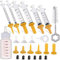 Puppy Syringe Feeder, Puppy Nursing Bottle Pet Syringe Feeding Kit Original Nipple with Syringe, Feeding Nursing Bottle for Small Pet Puppy Kitten(24 Pack)