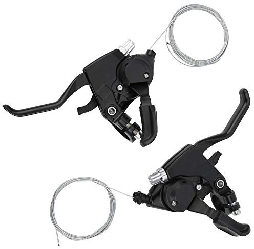 TeamSky Bike Shifter, Schalthebel 3x7 Shifter Speed ​​Shifter Leve Freno, 2PCs Leve Leve Freno Combo per Moutain Bike, Bici da Strada