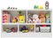 DREAMADE Kinderregal aus Holz, Spielzeugaufbewahrung Bücherregal für Kinder, Spielzeugregal für Kinderzimmer Spielzimmer und Kindergarten, 111 x 30 x 61,5 cm (Weiß)