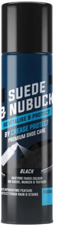 Suede & Nubuck Restorer, Protector and Cleaner Spray 250ML - Revive, Protect, and Waterproof Your Shoes - Restore Colour for UGGs, Black Trainers, & More - Shoe Dye & Waterproofing Solution Included