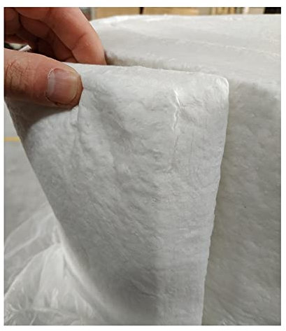Ceramic Fiber Insulation Blanket - Fire Baffle Mat Heat - 20mm Thick - for Knife Making, Forge, Pizza Oven - including Gloves (Color : White, Size : 40MM-61x100cm)