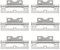 6PCS Heavy Duty Stainless Steel Flush Hinge, Ball Bearing Mute Hinges, Butt Hinges for Door, Cupboard, Gate, Windows, Closet, Drawer, Boxes Internal External Doors