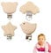 Clips Ciuccio, Clip Ciuccio Bambino, Clip Ciuccio Legno Baby Portaciuccio, Clips Ciuccio,Clip Porta Ciuccio Legno Dentizione,4 Pezzi Clips Ciuccio Giocattolo Forma Di Animale