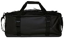RAINS Trail Mountaineer Duffel - Große Reisetasche Unisex - Wasserdichte Tasche für Reisen oder Wochenendausflüge (Schwarz), Schwarz, Einheitsgröße