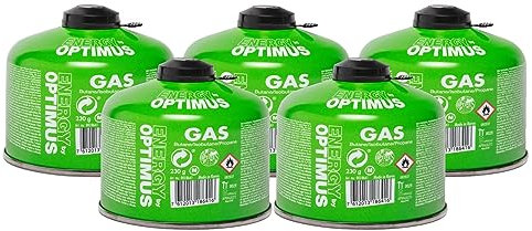 Generisch Optimus 5 x Ventil-Gaskartusche mit je 230g
