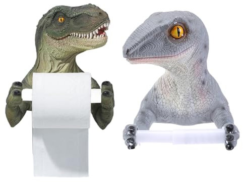 3D Dinosaurier Rollenpapierhalter Wand Toilettenpapierhalter Tyrannosaurus Dekorativer Taschentuchhalter Dinosaurier Toilettenpapierhalter