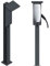 DIE-LADESÄULE - Ladesäule, Standfuß, Stele, Base für Tesla 1-3. Gen Wallbox - aus Edelstahl - mit Dach und Kabelhaken - pulverbeschichtet - anthrazit - deutsche Herstellung