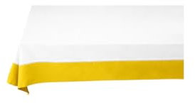 Pip Studio Chique Tischdecke Weiss/gelb 160x260cm