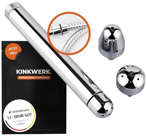 KINKWERK Analdusche mit drei Duschdüsen | Intimhygiene und Darmreinigung für Männer und Frauen | Hygienische Anal- und Vaginaldusche | Analspülung, Enema