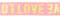 Gummiband Elastic-Band LOVE | Goldprint | 40mm | Preis gilt für 1 m | Meterware | 7 Farben (rosa)