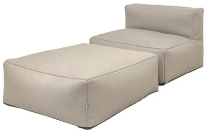 osoltus Premium Modular Lounge Ida 2tlg. Axroma Olefin Taupe beige