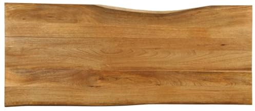 vidaXL Tischplatte mit Baumkante 140x60x3,8 cm Massivholz Mango