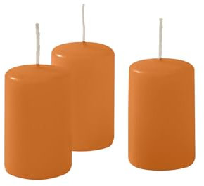 Cereria di Giorgio Risthò Kerzen Durchmesser 4 cm Höhe 7 - Terrakotta - Packung mit 12 Stück