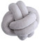 LHSJYG Dicke Wolle Zum Häkeln Kreative 18 cm geknotete Kugelkissen Wurfkissen Taille Kissen Home Schlafsofa Bett Dekoration(Grigio)
