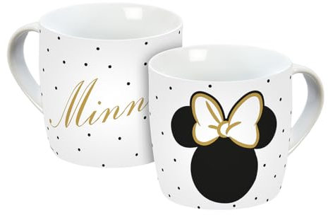 infinite by GEDA LABELS Tasse Minnie avec nœud en faux or, 300 ml