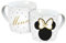 infinite by GEDA LABELS Tasse Minnie avec nœud en faux or, 300 ml