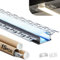 15 x LED Aluminium Profil 2m, U-Form Aluprofil für LED Stripes, Trockenbauprofil - Licht - Diffusor-Schiene Abdeckung und Profil-Endkappe für Trockenbau, Decke, Wand beleuchtung Innenbreite 20,2mm