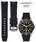 HORACE Bracelet haut de gamme en fluororubber compatible Tudor Black Bay 58 BB58 20mm (Noir)