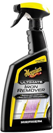 Meguiar's Ultimate Iron Remover - Quickly Remove Embedded Iron Particles and Industrial Fallout that Impair Paint Color, Clarity, and Paint Smoothness - Chemical Contaminant Remover - 24 Oz