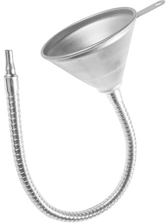 Flaconi 5.5''/140mm Embudo Para Coche,Embudo Aceite Motor,Embudo Flexible,Embudo De Aceite,Embudo De Metal Automotriz,para la Mayoría de las Motocicletas y Automóviles,Camiones (Longitud 370 mm)