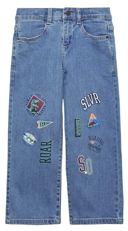 s.Oliver Jeans Baggy/Relaxed Fit/Mid Rise/Wide Leg/mit Stickerei und Print