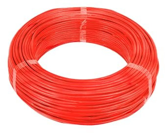H07V-K Cavo di cablaggio 1,0 mm² rosso – 10 metri – Cavo filo filo sottile 1,0 mm² 1 mm2 H05V-K cavo singolo per veicolo cabinet flessibile
