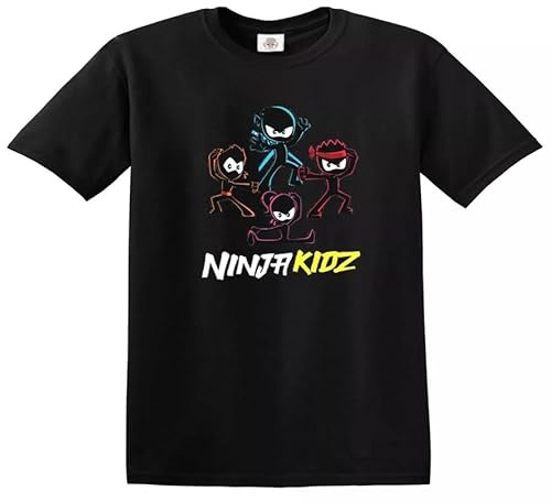 Darkwear Kidz T-Shirt Funny Unisex Kids Boys Girls Gift Present Novelty Top Tee Cotton Material(Black,9-11 Years)