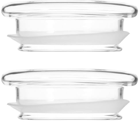 BESTYASH 2pièces Couvercle De Carafe Verre Réutilisable Bouchon De Carafe Pratique Avec Joint Étanche Couvercle Transparent Pour Pichet à Eau