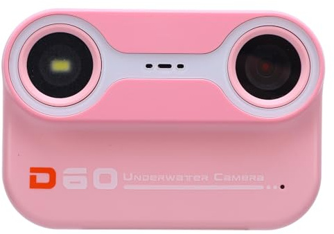 SENECESLI Kompakte Unterwasserkamera 2K 26MP Dual Lens 10X Zoom Kamera Zum Tauchen Schnorcheln, IPS HD-Bildschirm (PINK)