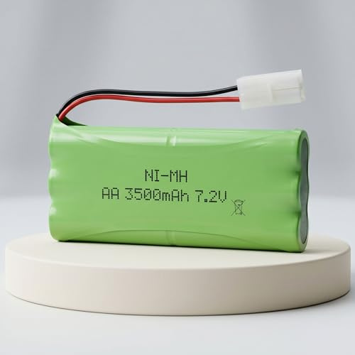 7.2V 3500mAh NI-MH Akku, Kompatibel mit Tamiya KET 2P Stecker, 6 Zellen AA Akkupack Batterie für RC Fahrzeug, Auto, Truck, Bagger, Crawler, Panzer, Spielzeug, Modellbau, Elektro-Werkzeug, Beleuchtung