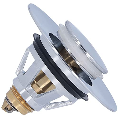 BAFOVY Bouchon de Vidange Universel pour Lavabo, Acier Inoxydable et Laiton, Conception Antidérapante, Facile à Installer, Idéal pour les Salles de Bains et les Baignoires