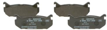 Bosch BP128 - Auto Bremsbeläge hinten - 1 Set mit 4 Bremsbelägen | Bosch-Qualität - für weniger Bremsgeräusche und Bremsstaub - ECE-R90 zertifiziert - kupferfrei