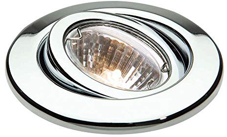 Knightsbridge - IP20 12V 50W max. L/V Chrome Gimbal Downlight