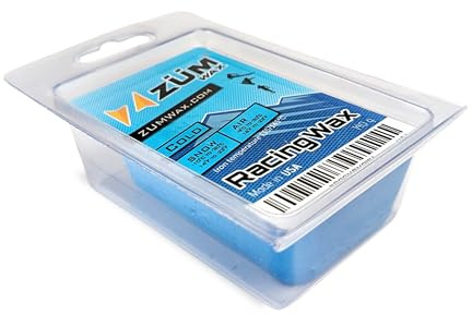 ZUMWax Iron-On Ski/Snowboard/Nordic/Cross-Country Wax, 140g, COLD Temp, long-lasting, secret vanilla scent, Made in USA, PFAS-free. 100% hydrocarbon wax. Fast, durable, eco-friendly, COLD conditions