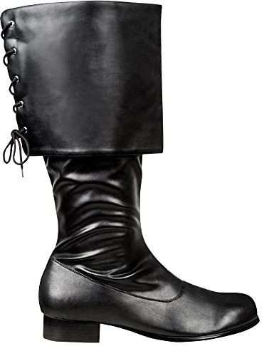 Boland - Stiefel, mit langem Schaft und Stulpkragen, Schnürung hinten, Boot Adventure, Weihnachten, Mittelalter, Karneval, Ritter, Pirat, Seeräuber, Mottoparty
