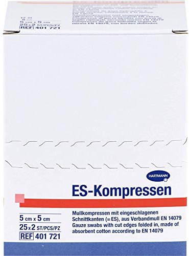 ES-KOMPRESSEN steril 5x5 cm 8fach CPC 25X2 St