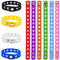 GOGO 10 Braccialetti in Silicone con Fori per Ciondoli per Adulti Regolabili con Bottoni, Accessori per Feste e Sportive - Colori Assortiti