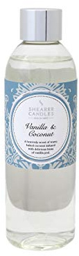 Shearer Candles 200 ml Vanilla and Coconut Scented Reed Diffuser Refill