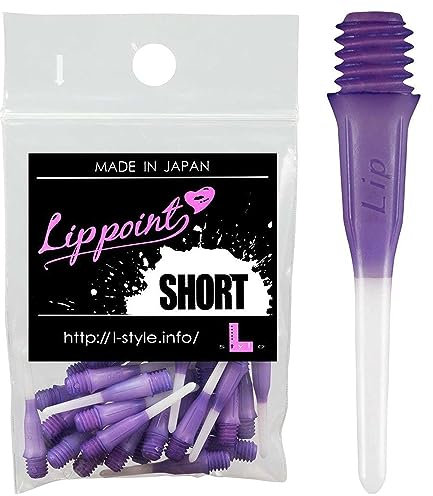 Farbverlauf Farbe stark l-Style Soft Spitze Kunststoff kurz Lippoint Dart Tipps 30pics