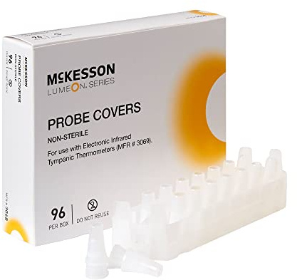 McKesson LUMEON Probe Cover for Tympanic Thermometer, Non-Sterile, 96 Count