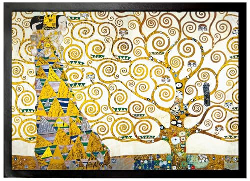 1art1 Gustav Klimt Die Erwartung, 1905-1909 (Detail) Fußmatte Dekomatte Innenbereich | Design Türmatte 70x50 cm