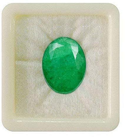 Jewelryonclick natürlicher smaragdkalibrierter loser Edelstein Oval Form Facett Chakra Heilung Geburtsstein Astronomie und Astrologiezeichen Schmuck, die handgefertigt 3 Karat machen JCEDLG3