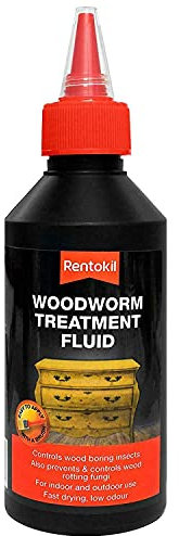 Rentokil PWT50 Woodworm Treatment Fluid, Black, 500 ml