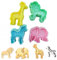 Tiere Elefant, Löwe, Giraffe, Zebra Ausstecher Set